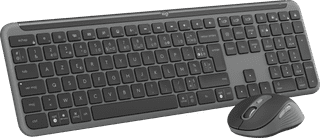 Logitech MK950 Signature Slim Wireless Keyboard and Mouse Combo AZERTY Black