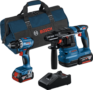 Bosch Professional GBH 18V-22 + GSR 18V-45 Combiset