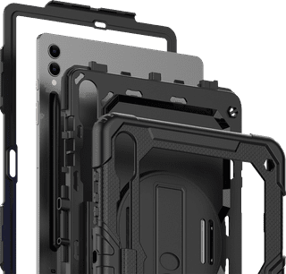 Just in Case Samsung Galaxy Tab S10 / S9 Plus / S9 FE Plus Rotating Back Cover Noir