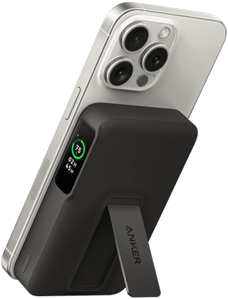 Anker Batterie Externe Sans Fil avec Aimant MagSafe et Qi2 10 000 mAh avec Charge Rapide Noir