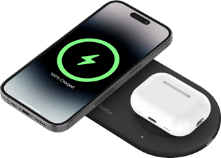 Belkin Boost Charge Pro Dual MagSafe and Qi2 Wireless Charger 15W