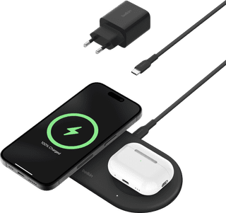 Belkin Boost Charge Pro Dual MagSafe and Qi2 Wireless Charger 15W