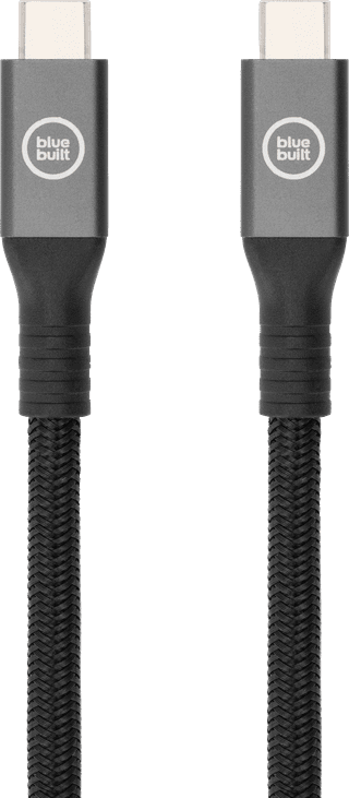 BlueBuilt USB-C to USB-C Cable 240W 2m Nylon Black