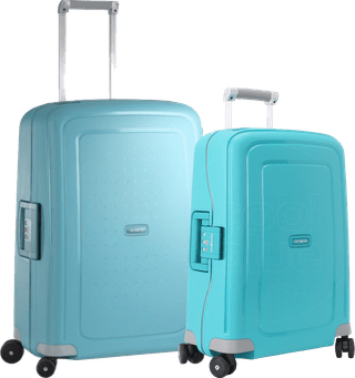 Samsonite S'Cure Valise à 4 Roulettes 55 + 69 cm Aqua Blue Set de Valises
