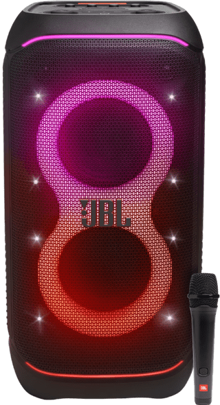 JBL Partybox Stage 320 + Bedrade Microfoon