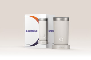 Philips Baristina Bean Swap BAR320/00 Blanc + Mousseur à Lait