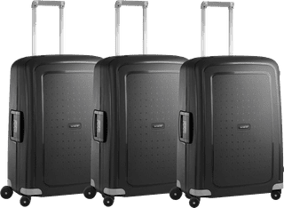 Samsonite S'Cure Valise à 4 Roulettes 69 cm Noir Set de 3 Valises