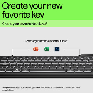 HP 400 Backlit Keyboard with Cable AZERTY