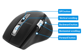 BlueBuilt Maximus Wireless Ergonomic Bluetooth Mouse