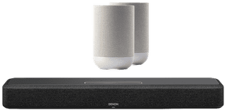 Denon Home Soundbar 550 + Denon Home 200 Zilver (2x)