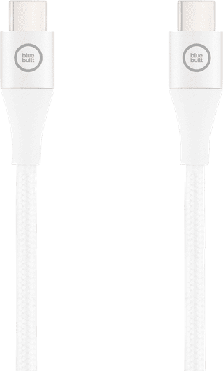 BlueBuilt USB-C to USB-C Cable 1.5m Nylon White