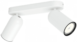 Philips Pongee opbouwspot - 2 spots - wit