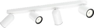 Philips Pongee opbouwspot - 4 spots - wit