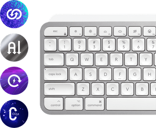 Logitech MX Keys S for Mac AZERTY White