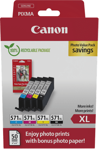 Canon CLI-571XL Cartridges Combo Pack