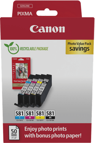 Canon CLI-581 Cartridges Combo Pack