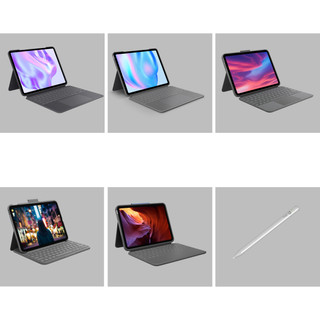 Logitech Combo Touch Apple iPad Pro 11" (2024) Étui Clavier AZERTY Gris