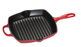 Le Creuset Skillet Vierkante Grillpan 26 cm Kersenrood
