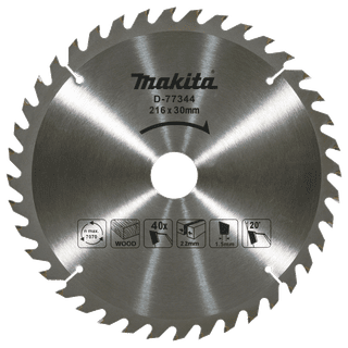 Makita Radial Arm Saw Blade 216x30 40T