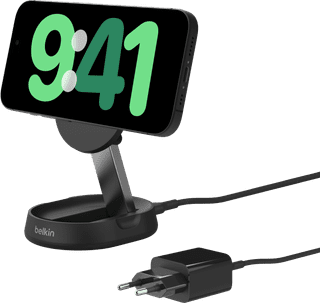 Belkin Boost Charge Pro Chargeur Sans Fil MagSafe et Qi2 15 W Noir avec Support