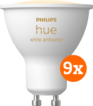 Philips Hue White Ambiance GU10 9-pack