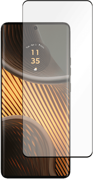 Just In Case Full Cover Motorola Edge 50 Ultra Screen Protector Black