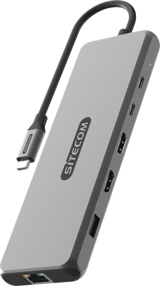 Sitecom 10 in 1 USB 4 Power Delivery Multiport Adapter 100W