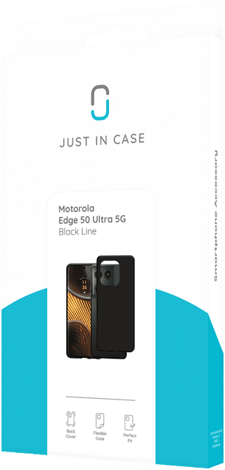 Just in Case Soft Design Motorola Edge 50 Ultra Back Cover Black