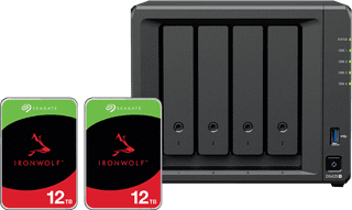 Synology DS425+ + Seagate IronWolf 12 To Lot de 2