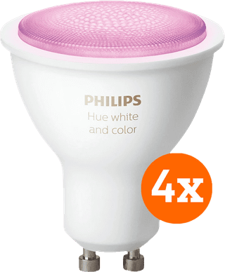Philips Hue White and Color GU10 4-pack