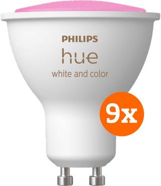 Philips Hue White and Color GU10 9-pack