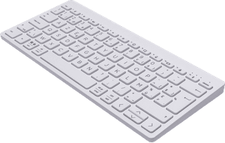 HP 350 Compact Clavier Sans Fil Blanc AZERTY