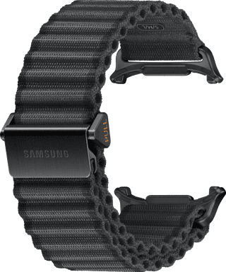 Samsung Galaxy Watch Ultra (2025) 4G Titanium Zilver 47mm + Ultra Trail Horlogeband Grijs