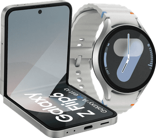 Samsung Galaxy Z Flip 6 256 Go Argent 5G + Samsung Galaxy Watch 7 Argent 44 mm