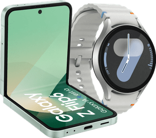 Samsung Galaxy Z Flip 6 512 Go Menthe 5G + Samsung Galaxy Watch 7 Argent 44 mm