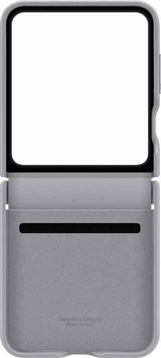 Samsung Galaxy Z Flip 6 Back Cover Artificial Leather Gray