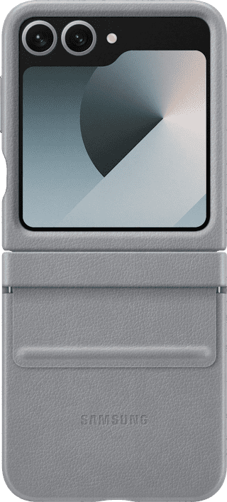 Samsung Galaxy Z Flip 6 Back Cover Artificial Leather Gray