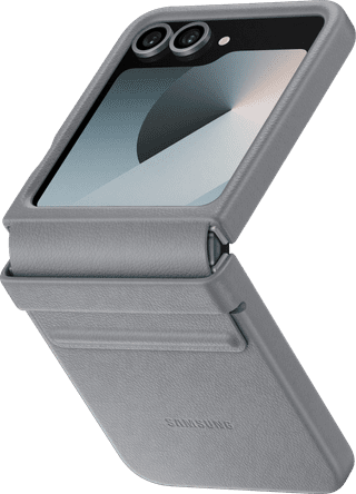 Samsung Galaxy Z Flip 6 Back Cover Artificial Leather Gray