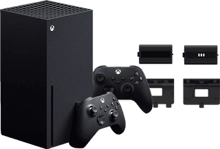 Xbox Series X + Manette Supplémentaire Noir + BlueBuilt Batteries Rechargeables