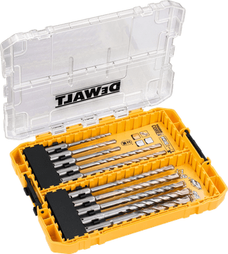 DeWalt 10 Pièces Extreme 2 SDS-Plus Set de Forets Tough Case