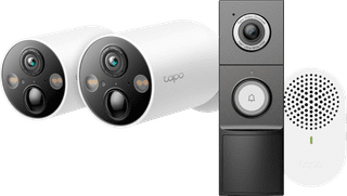 TP-Link Tapo C425 2-pack + D235 Smart Battery and Wired Doorbell