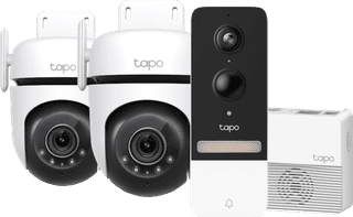 TP-Link Tapo C520WS Lot de 2 + Smart Battery Video Doorbell D230S1