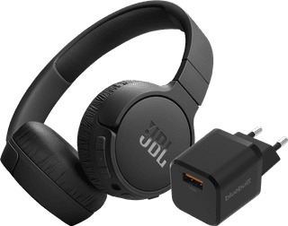 JBL Tune 670NC Black + BlueBuilt Quick Charge Charger with USB-A Port 18W Black