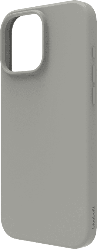 BlueBuilt Back Cover iPhone 16 Pro Max Grijs + Screenprotector Glas Duo Pack