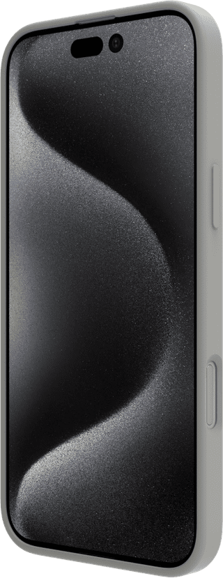 BlueBuilt Back Cover iPhone 16 Pro Max Grijs + Screenprotector Glas Duo Pack