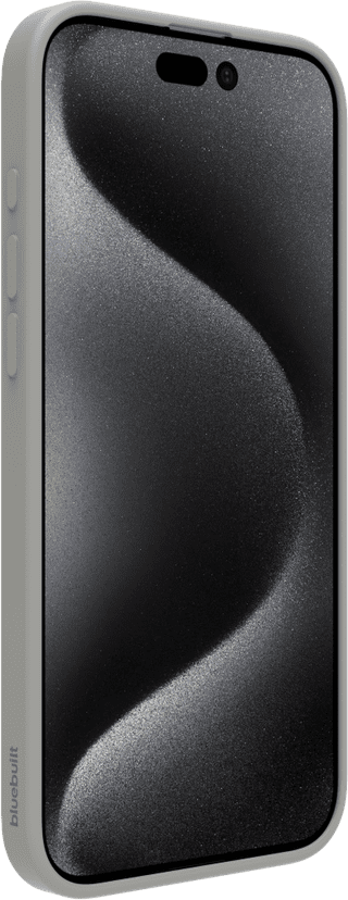 BlueBuilt Back Cover iPhone 16 Pro Max Grijs + Screenprotector Glas Duo Pack