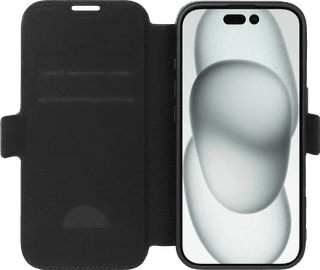 BlueBuilt Apple iPhone 16 Book Case Leather Black