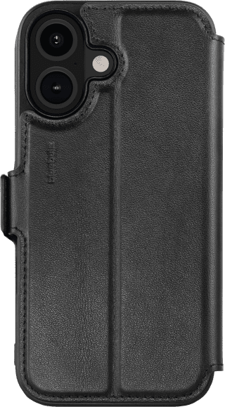 BlueBuilt Apple iPhone 16 Book Case Leather Black