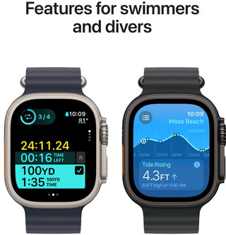 Apple Watch Ultra 2 4G 49mm Black Ocean Watch Strap Black