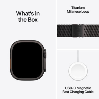 Apple Watch Ultra 2 4G 49 mm Noir Bracelet Milanais L
